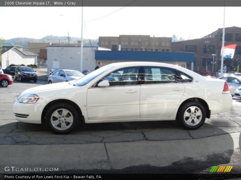 White / Gray 2006 Chevrolet Impala LT