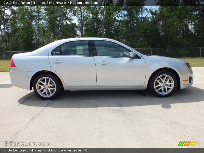 Ingot Silver Metallic / Medium Light Stone 2012 Ford Fusion SEL