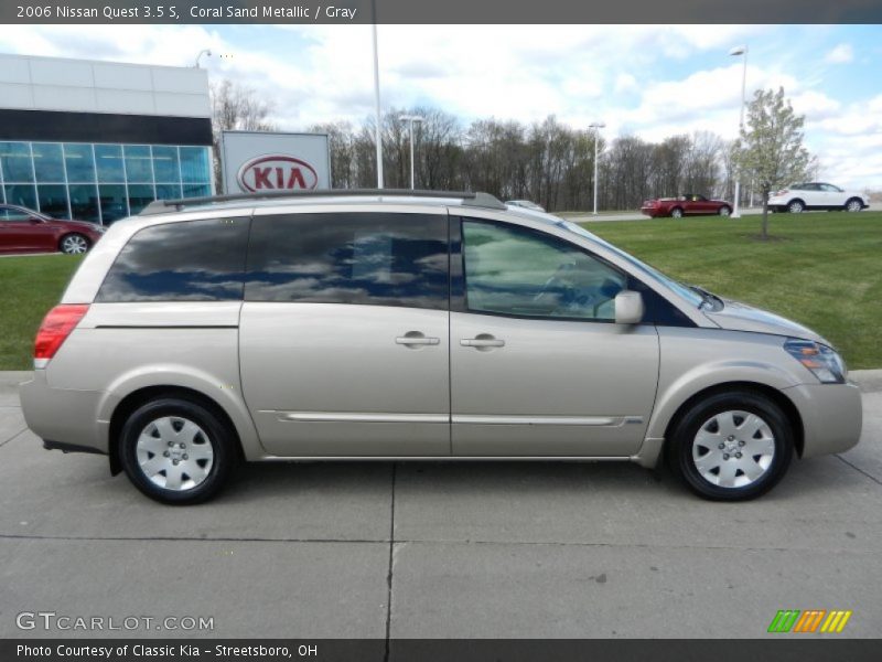 Coral Sand Metallic / Gray 2006 Nissan Quest 3.5 S