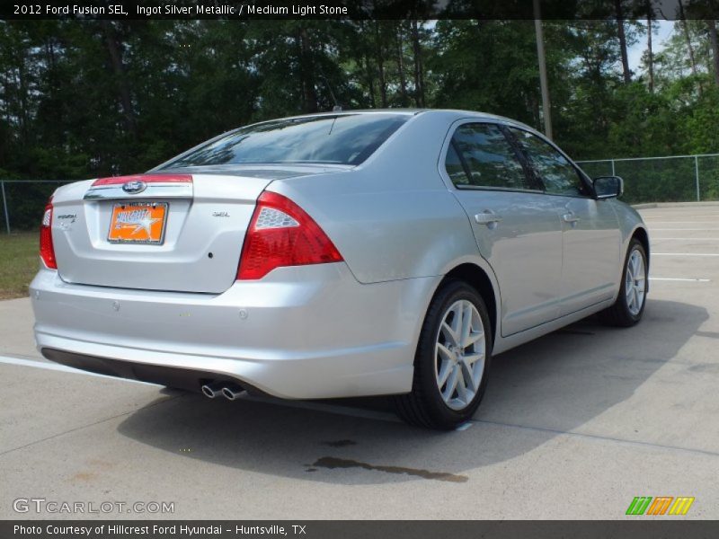Ingot Silver Metallic / Medium Light Stone 2012 Ford Fusion SEL