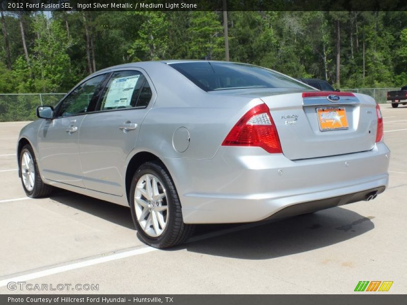 Ingot Silver Metallic / Medium Light Stone 2012 Ford Fusion SEL