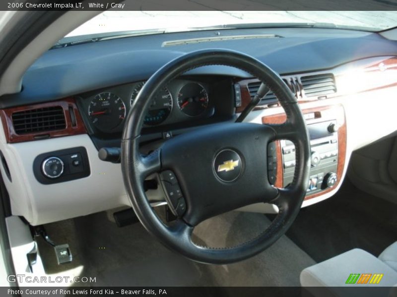 White / Gray 2006 Chevrolet Impala LT