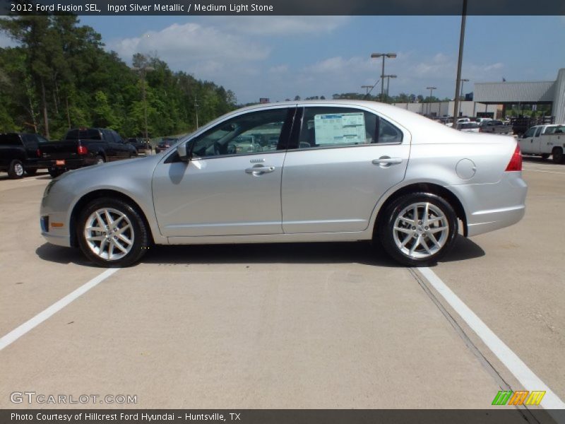 Ingot Silver Metallic / Medium Light Stone 2012 Ford Fusion SEL