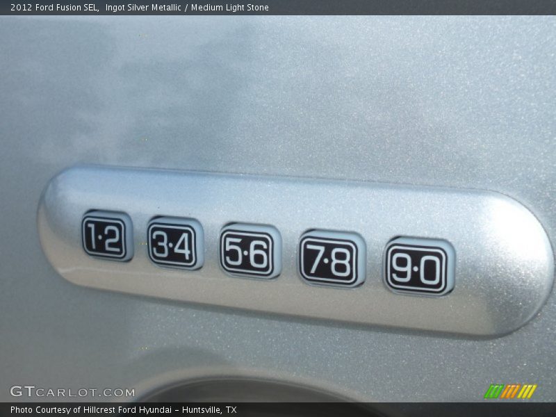 Ingot Silver Metallic / Medium Light Stone 2012 Ford Fusion SEL