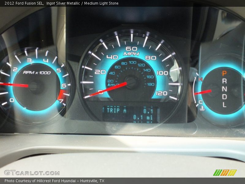 Ingot Silver Metallic / Medium Light Stone 2012 Ford Fusion SEL