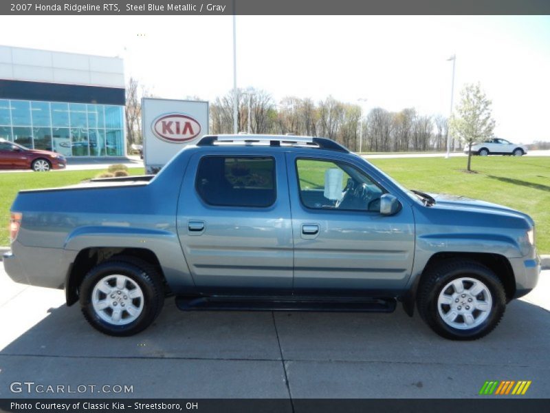 Steel Blue Metallic / Gray 2007 Honda Ridgeline RTS