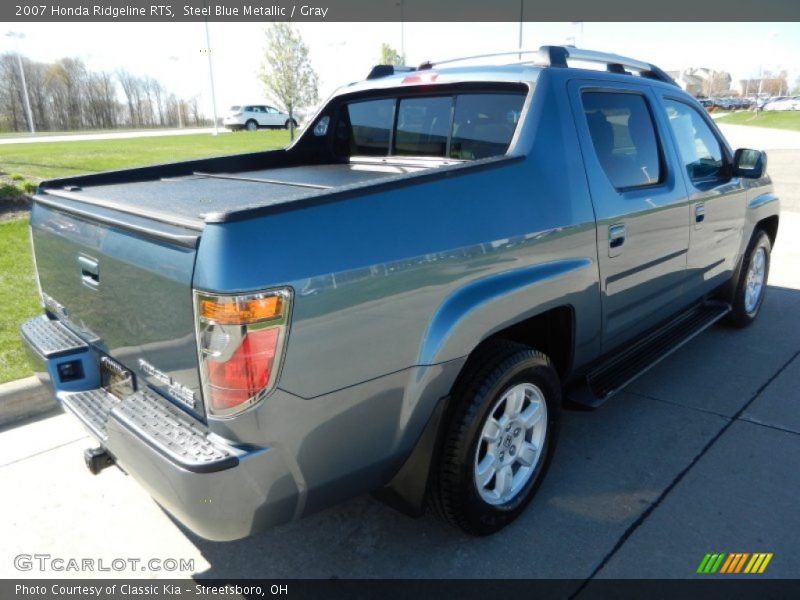 Steel Blue Metallic / Gray 2007 Honda Ridgeline RTS