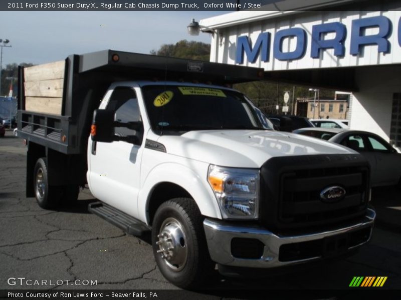 Oxford White / Steel 2011 Ford F350 Super Duty XL Regular Cab Chassis Dump Truck