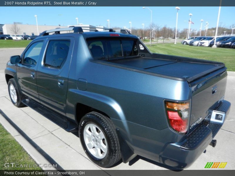 Steel Blue Metallic / Gray 2007 Honda Ridgeline RTS