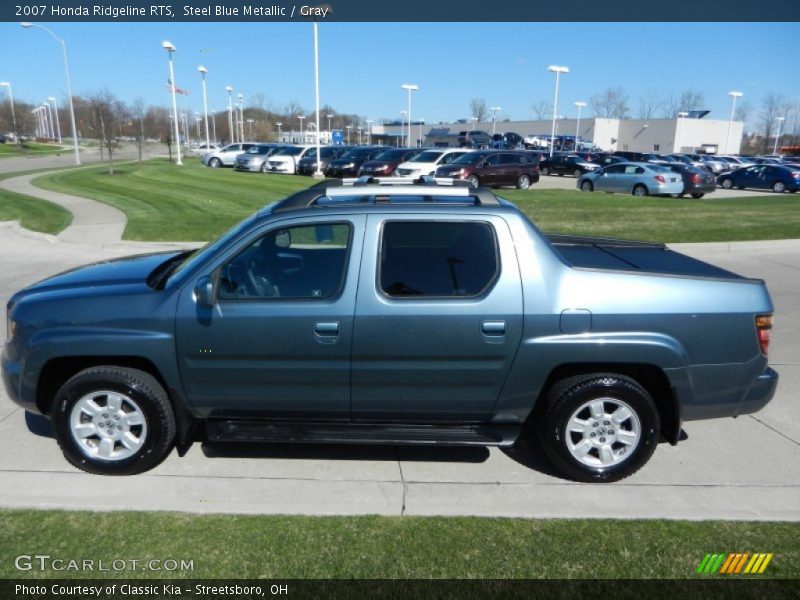 Steel Blue Metallic / Gray 2007 Honda Ridgeline RTS