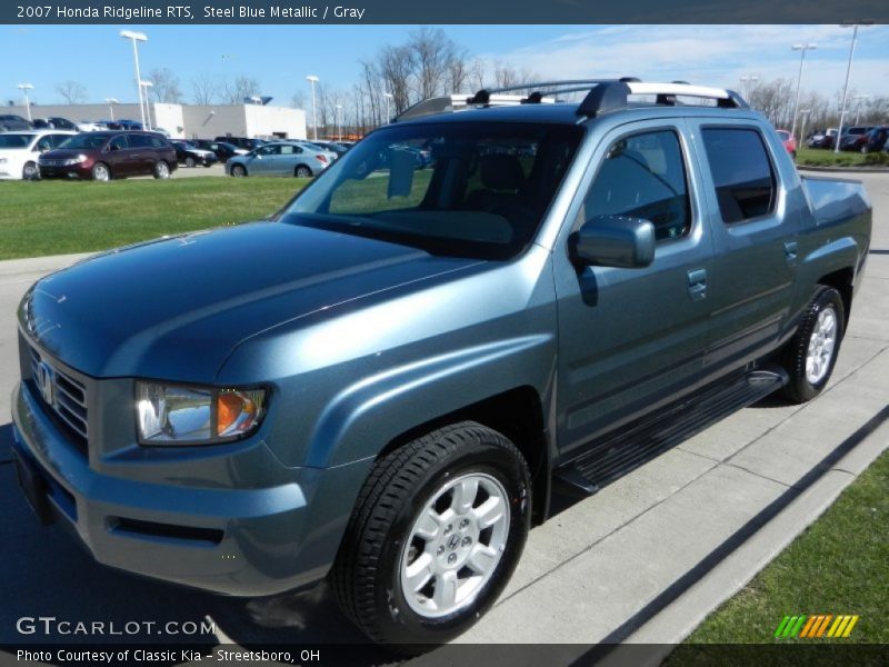 Steel Blue Metallic / Gray 2007 Honda Ridgeline RTS