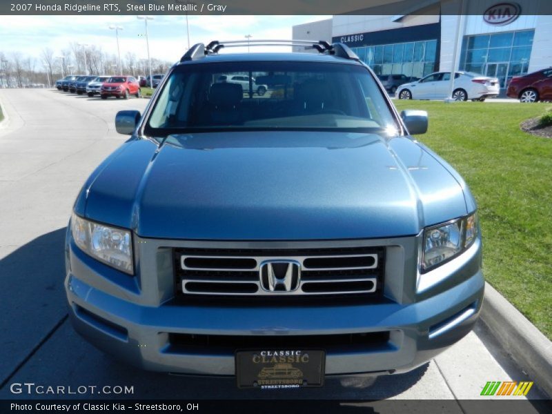 Steel Blue Metallic / Gray 2007 Honda Ridgeline RTS