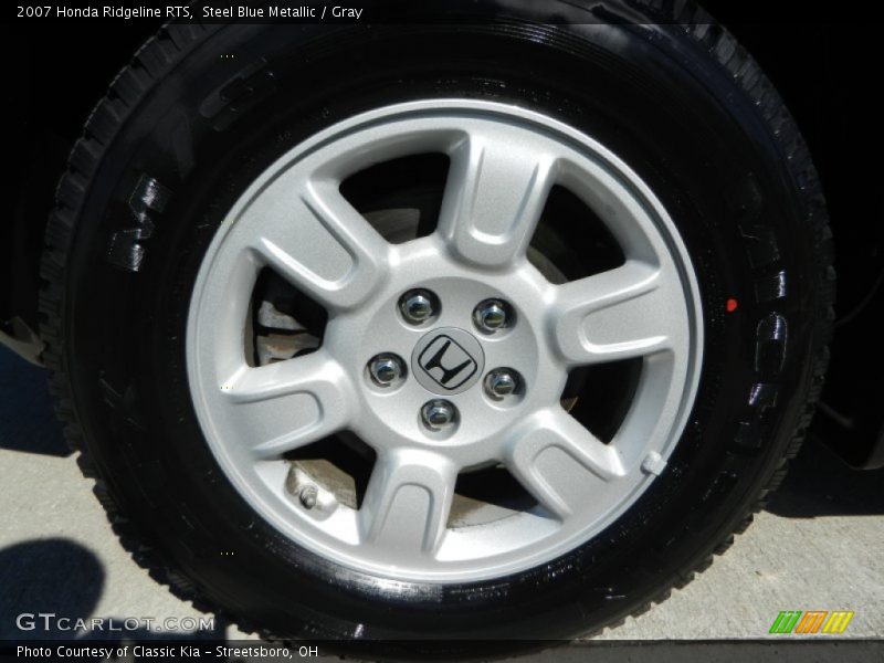 Steel Blue Metallic / Gray 2007 Honda Ridgeline RTS