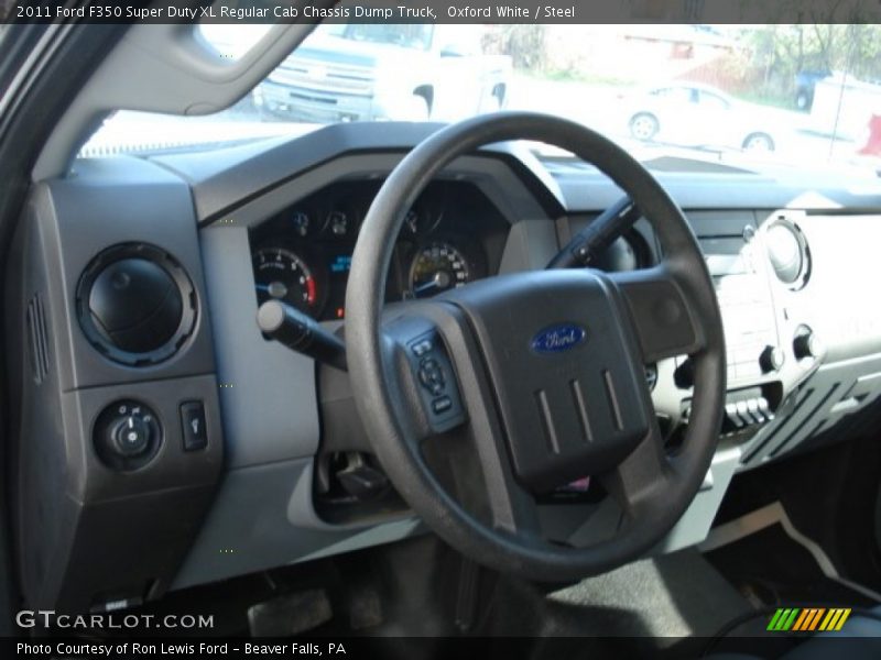 Oxford White / Steel 2011 Ford F350 Super Duty XL Regular Cab Chassis Dump Truck