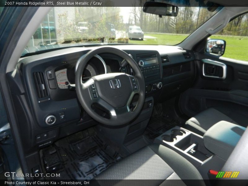 Steel Blue Metallic / Gray 2007 Honda Ridgeline RTS