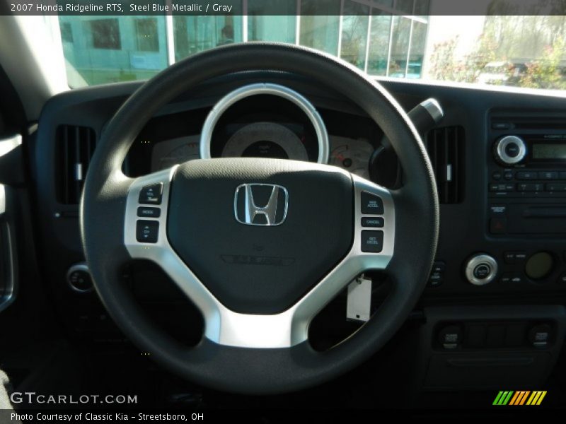 Steel Blue Metallic / Gray 2007 Honda Ridgeline RTS