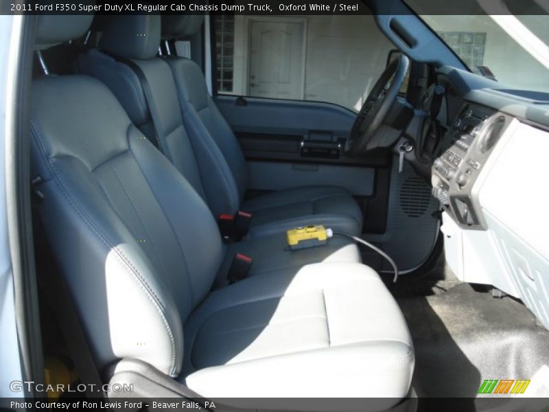 Oxford White / Steel 2011 Ford F350 Super Duty XL Regular Cab Chassis Dump Truck