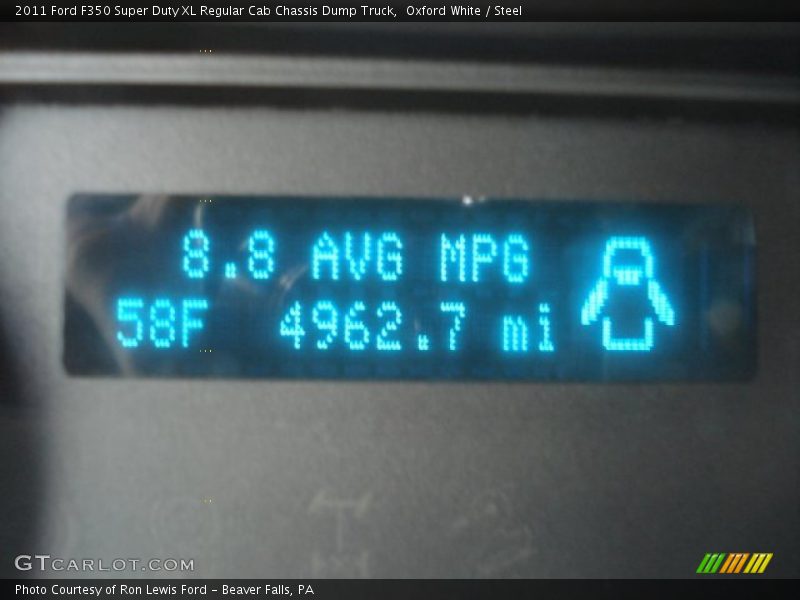 Oxford White / Steel 2011 Ford F350 Super Duty XL Regular Cab Chassis Dump Truck