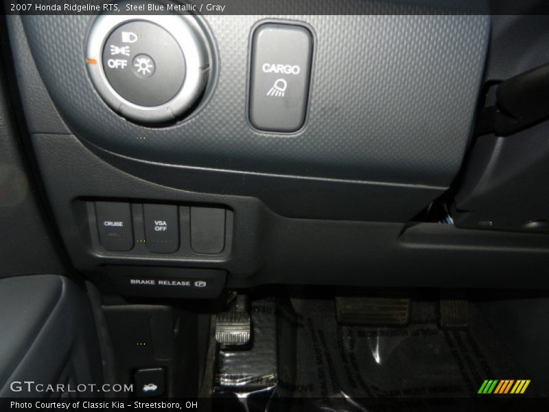Steel Blue Metallic / Gray 2007 Honda Ridgeline RTS