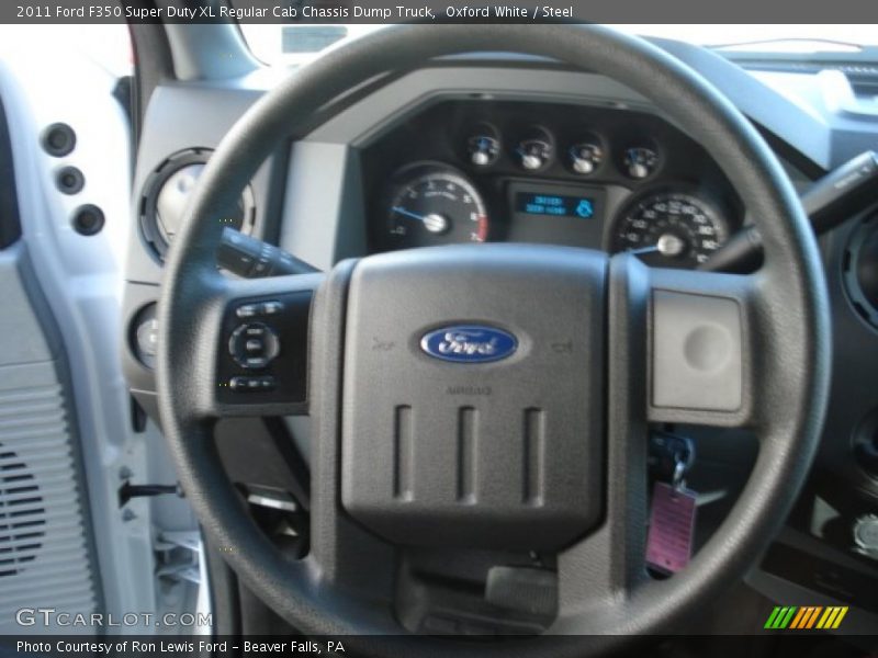 Oxford White / Steel 2011 Ford F350 Super Duty XL Regular Cab Chassis Dump Truck