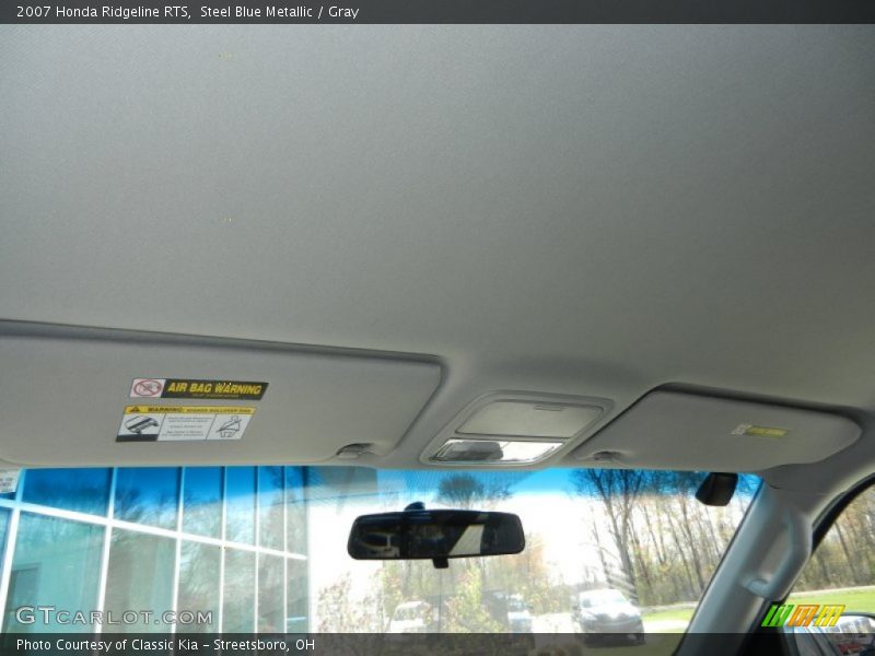 Steel Blue Metallic / Gray 2007 Honda Ridgeline RTS