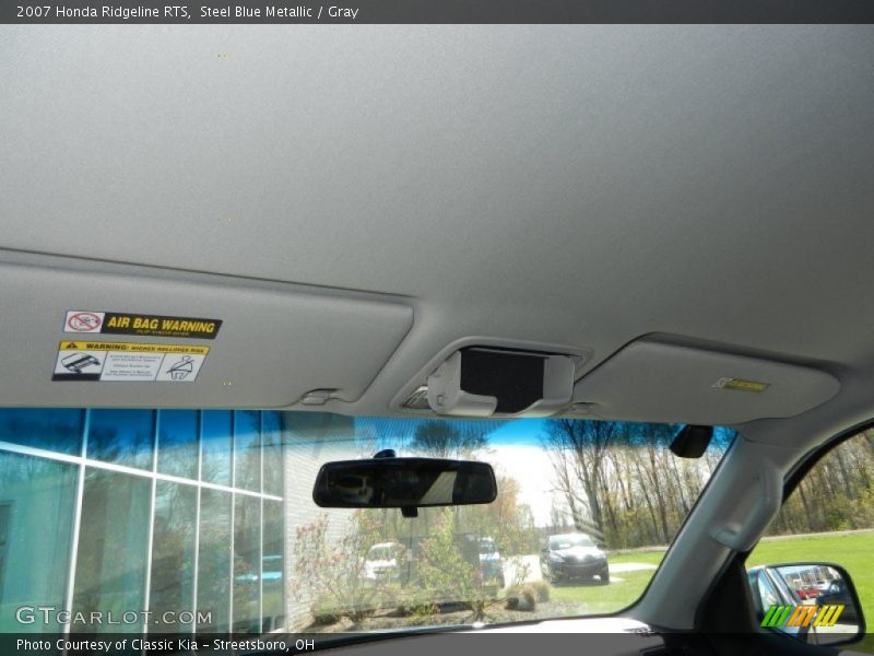 Steel Blue Metallic / Gray 2007 Honda Ridgeline RTS