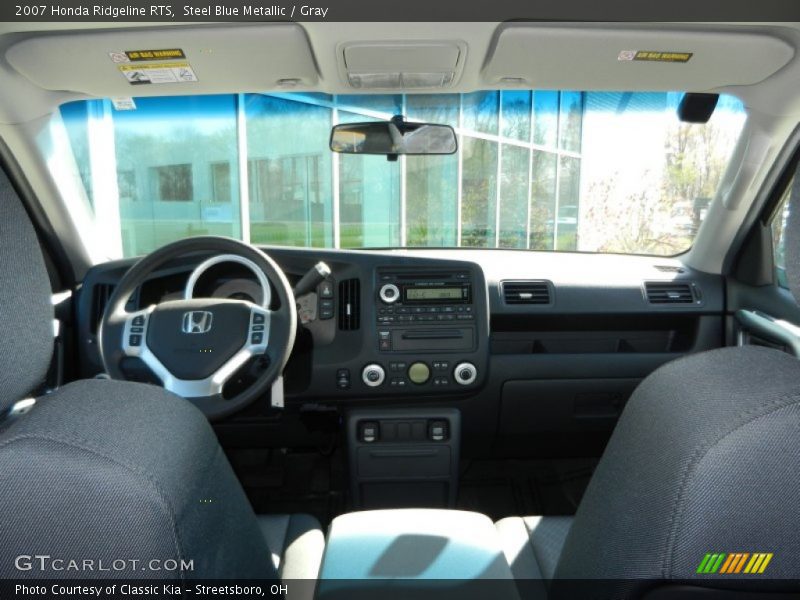 Steel Blue Metallic / Gray 2007 Honda Ridgeline RTS