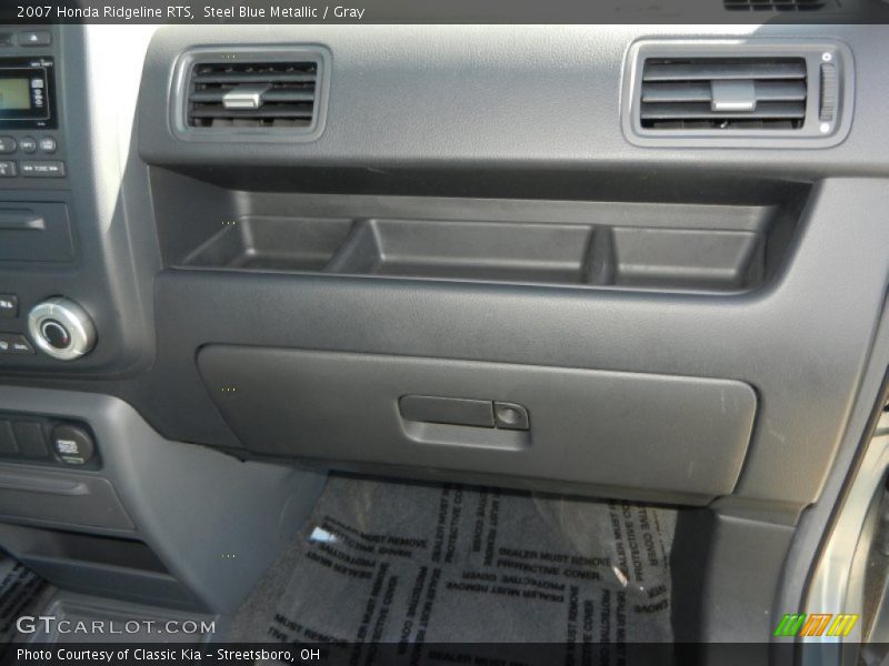 Steel Blue Metallic / Gray 2007 Honda Ridgeline RTS