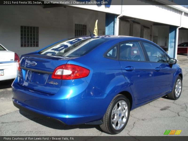  2011 Fiesta SEL Sedan Blue Flame Metallic