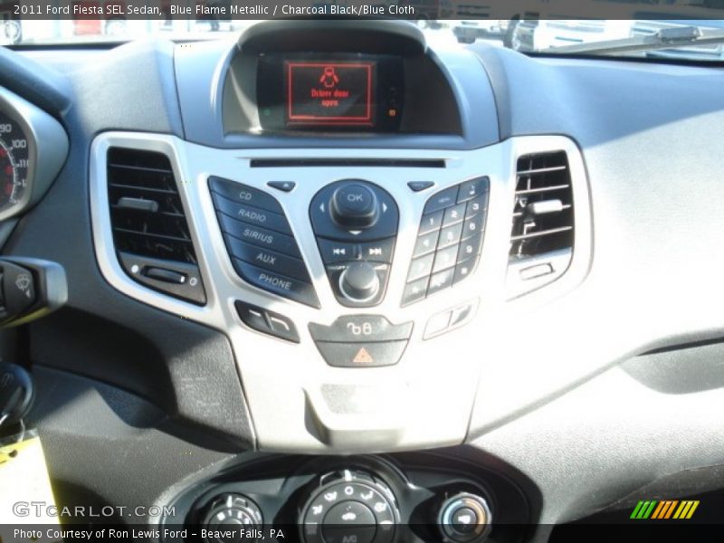 Blue Flame Metallic / Charcoal Black/Blue Cloth 2011 Ford Fiesta SEL Sedan