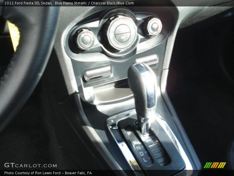 Blue Flame Metallic / Charcoal Black/Blue Cloth 2011 Ford Fiesta SEL Sedan