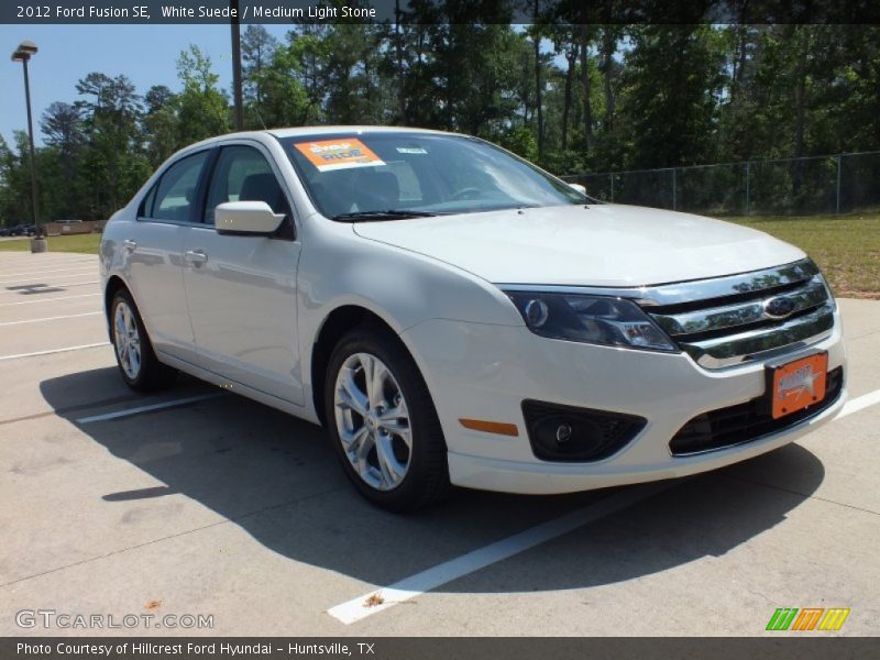 White Suede / Medium Light Stone 2012 Ford Fusion SE