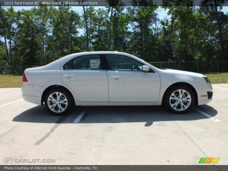 White Suede / Medium Light Stone 2012 Ford Fusion SE