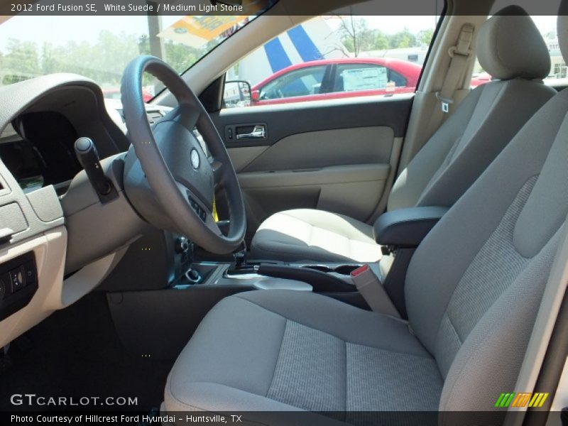 White Suede / Medium Light Stone 2012 Ford Fusion SE