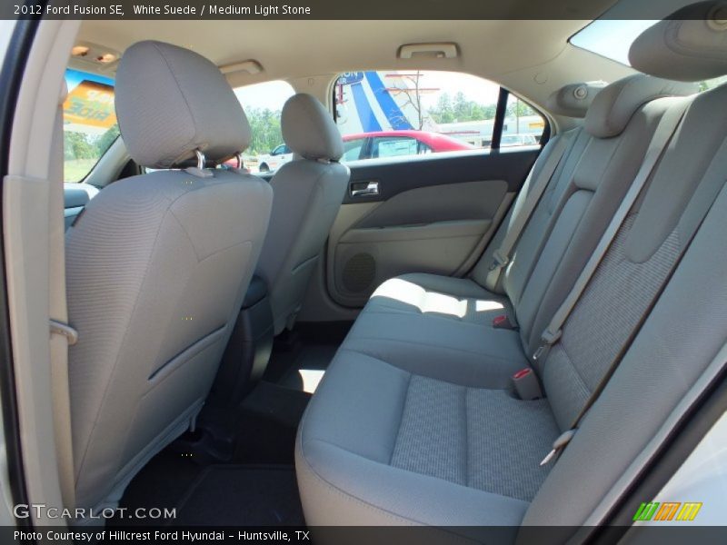White Suede / Medium Light Stone 2012 Ford Fusion SE