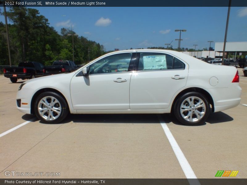 White Suede / Medium Light Stone 2012 Ford Fusion SE