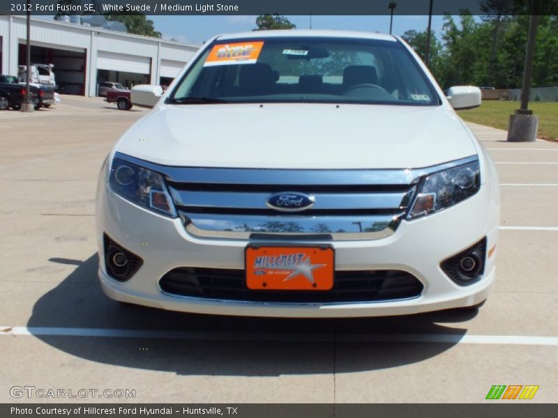 White Suede / Medium Light Stone 2012 Ford Fusion SE