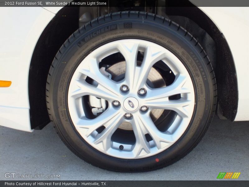 White Suede / Medium Light Stone 2012 Ford Fusion SE