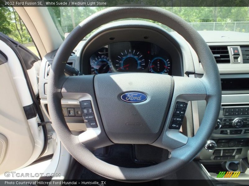 White Suede / Medium Light Stone 2012 Ford Fusion SE