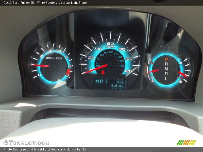 White Suede / Medium Light Stone 2012 Ford Fusion SE