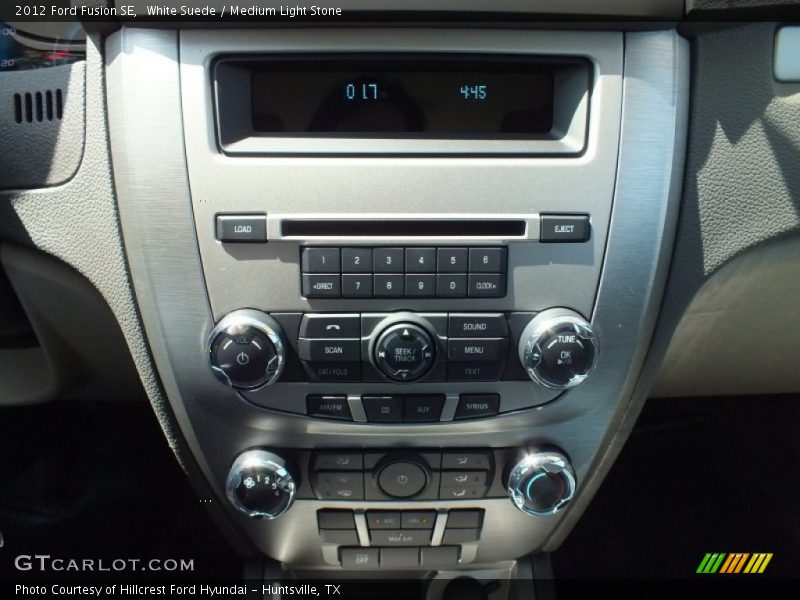 White Suede / Medium Light Stone 2012 Ford Fusion SE