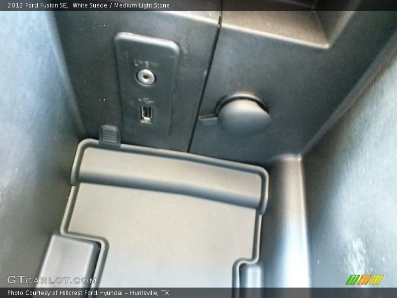 White Suede / Medium Light Stone 2012 Ford Fusion SE