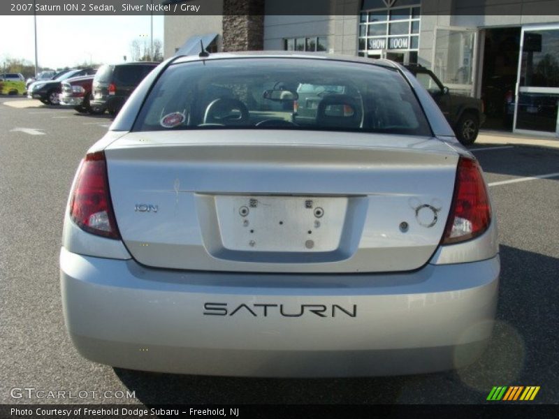 Silver Nickel / Gray 2007 Saturn ION 2 Sedan