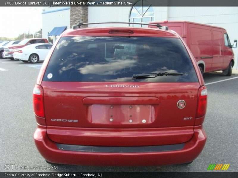 Inferno Red Crystal Pearl / Medium Slate Gray 2005 Dodge Caravan SXT