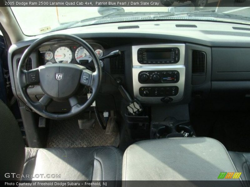 Patriot Blue Pearl / Dark Slate Gray 2005 Dodge Ram 2500 Laramie Quad Cab 4x4