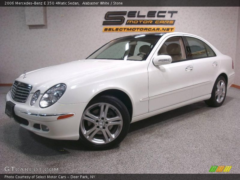 Alabaster White / Stone 2006 Mercedes-Benz E 350 4Matic Sedan