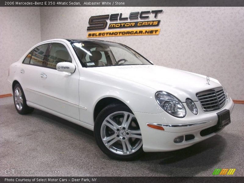 Alabaster White / Stone 2006 Mercedes-Benz E 350 4Matic Sedan