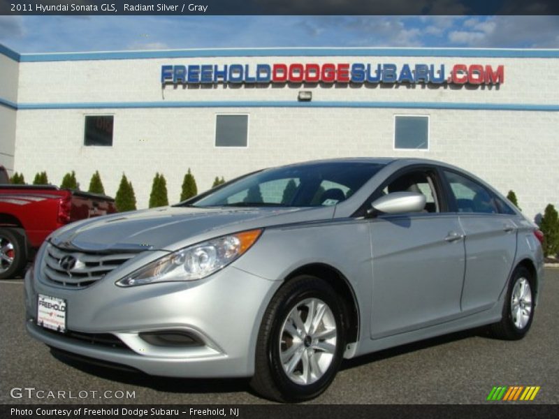 Radiant Silver / Gray 2011 Hyundai Sonata GLS