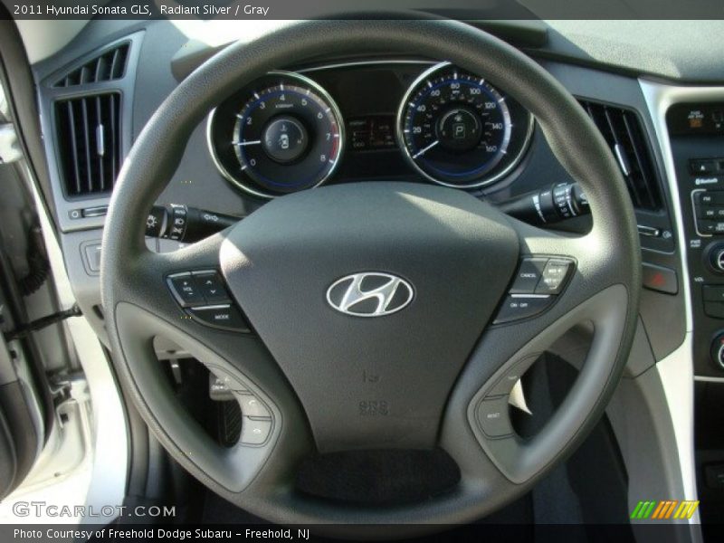 Radiant Silver / Gray 2011 Hyundai Sonata GLS