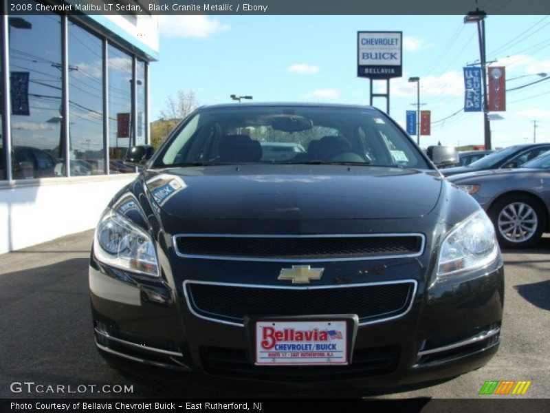 Black Granite Metallic / Ebony 2008 Chevrolet Malibu LT Sedan